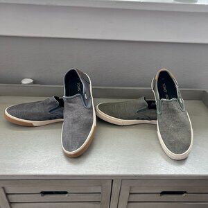 2-Pack TOMS Mens Canvas Slip On Casual Loafers - Green & Blue - Men's Size 12